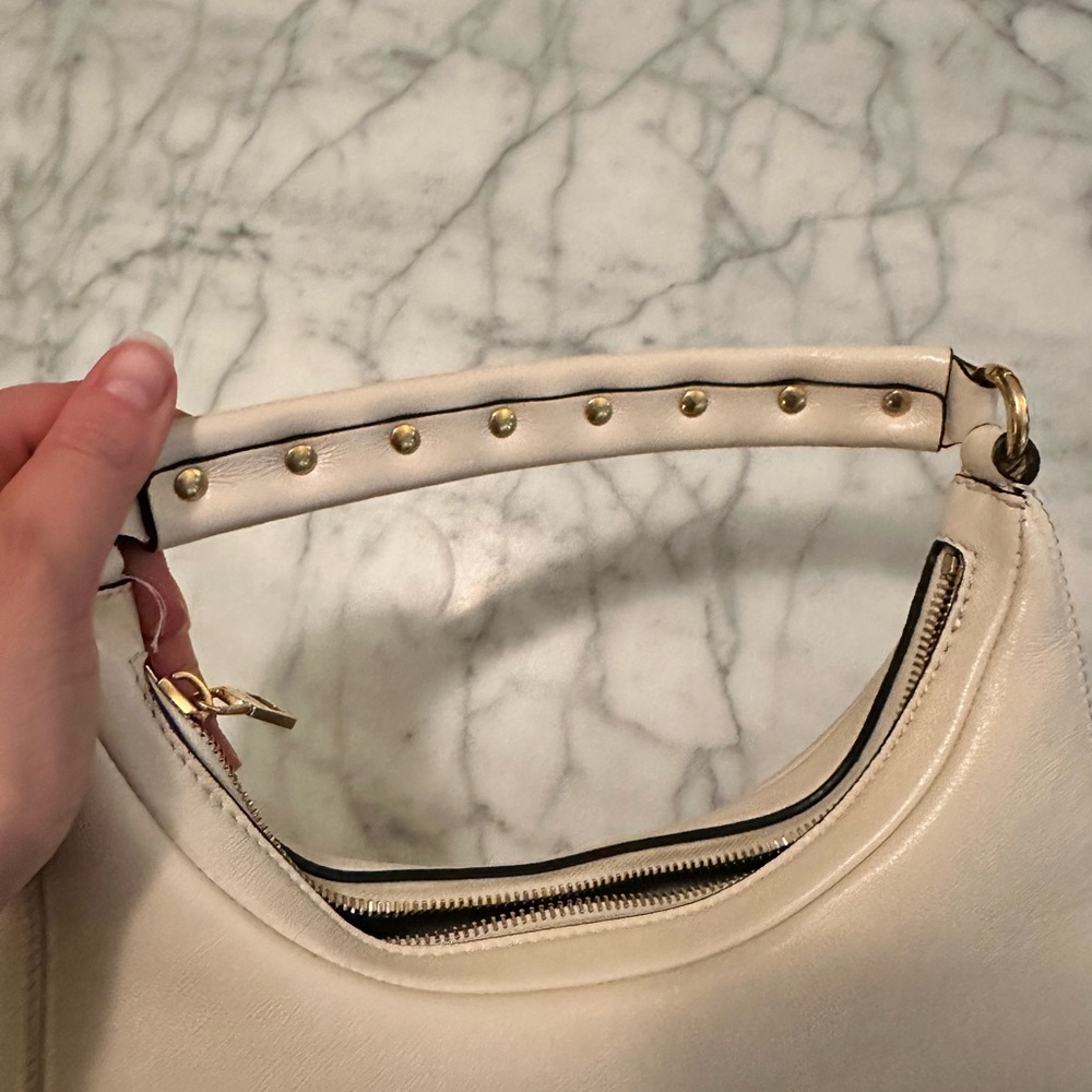 Valentino Cream Leather Women's Bag - Picture 6 of 14
